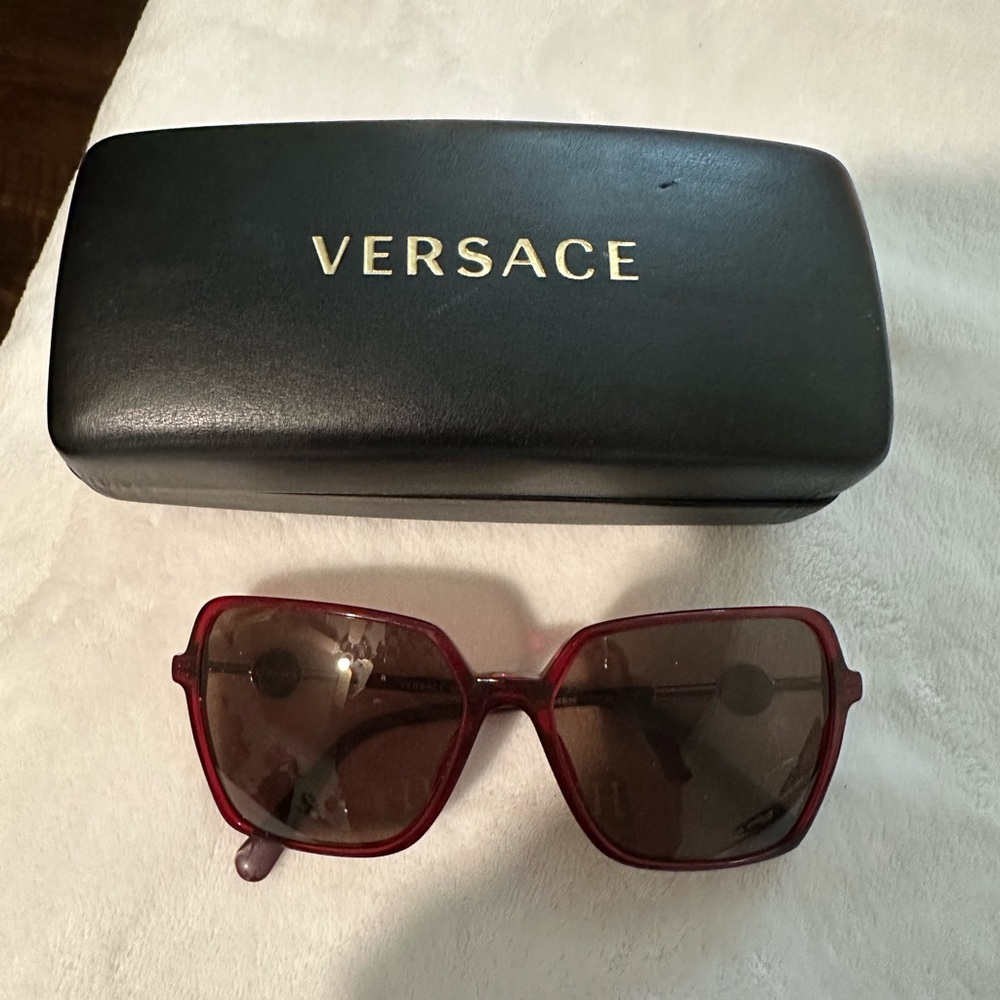 Versace Burgundy Sunglasses
